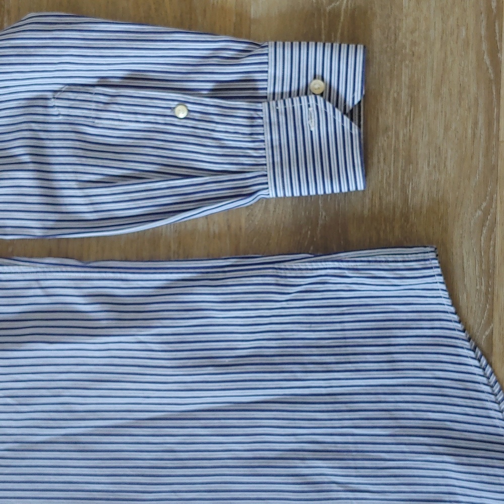 Tommy Bahama 100% Cotton Long Sleeve Button Down Dress Shirt Size 16 - Picture 3 of 6